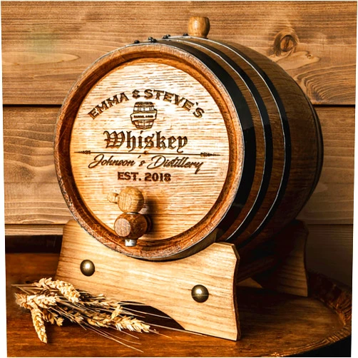 Sofia's Findings Personalized - Custom Engraved American Premium Oak Aging Barrel - Age your own Whiskey, Beer, Wine, Bourbon, Tequila, Rum, Hot Sauce & More | Barrel Aged (3 Liters)