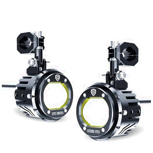 XHYE F20P Motorcycle Spotlight Led Fog Light Auxiliary Driving Light 3000k-6500K (White+White)