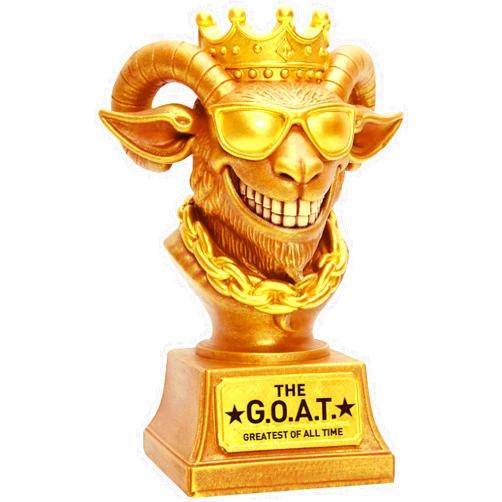 Freetoes The Goat Trophy Award,G.O.A.T Greatest of All Time Funny Trophies for Adults,Large Goat Decor Awards and Trophies Office Desk,Fantasy Football Trophy Best Player Gifts