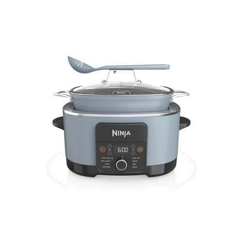 Ninja MC1001 Foodi PossibleCooker PRO 8.5 Quart Multi-Cooker, with 8-in-1 Slow Cooker, Dutch Oven, Steamer, Glass Lid Integrated Spoon, Nonstick, Oven Safe Pot to 500°F, Sea Salt Gray