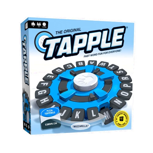 USAOPOLY TAPPLE® Word Game | Fast-Paced Family Board Game | Choose a Category & Race Against The Timer to be The Last Player | Learning Game Great for All Ages (1 Pack)