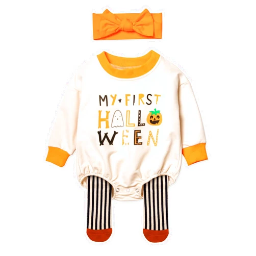 Abbence Baby My first Halloween Girls Boys Outfit Newborn Infant Long Sleeve Sweatshirt Halloween Costumes Fall Clothes