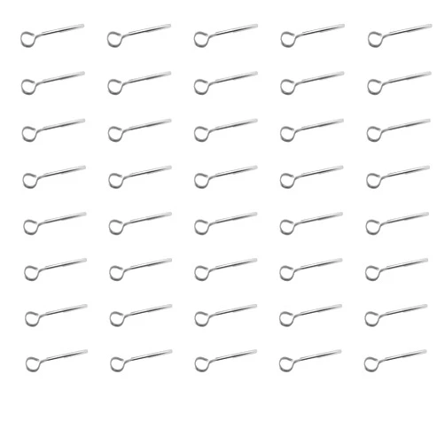 Ruwado 300 Pcs Open Eye Pins Wire Metal Needle Pins for Jewelry Making Finding DIY Necklace Pendant Earring Making Supplies Beading Bracelet Decorative Accessories (Silver, 20 mm)