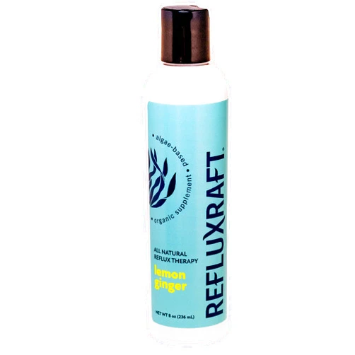 RefluxRaft: All-Natural Alginate Supplement. Provides Temporary Relief for Symptoms of Post-Nasal Drip, LPR, Heartburn, GERD and Acid Reflux (Lemon Ginger)