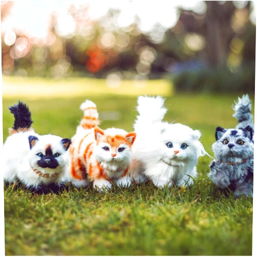 The Queen's Treasures 18 Inch Doll Pet Accessories, Set of 4 Realistic Kitty Cat Pet Collection, Compatible for Play with American Girl Dolls