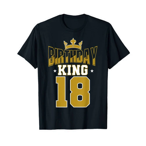 18 Birthday King Party Birthday King 18 Bday Party Celebration 18th Royal Theme T-Shirt