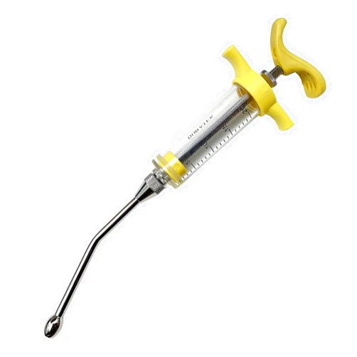 UCATQ Duratek Drenching Syringe with Dose Nut and Feeding Nozzle - 20cc (Color May Vary)