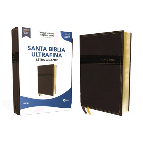 Nueva Versión Internacional,Vida NVI, Santa Biblia, Revisión 2022, Ultrafina, Letra Gigante, Leathersoft, Negro, Palabras de Jesús en Rojo, Comfort Print (Spanish Edition)