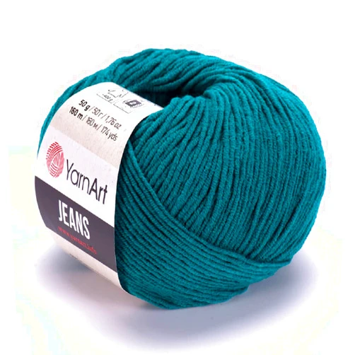 YarnArt Yarn Art Yarnart Jeans Yarn, Amigurumi Cotton Yarn, Cotton Yarn Crocheting, Knitting Yarn, amigurumi Cotton Yarn, Turkish Yarn,55% Cotton,45% PAC (Poliacrylic) Color(63)