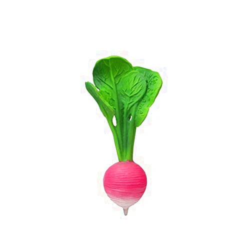 Oli & Carol, Ramona The Radish, Chewable Vegetable-Shaped Teething Toy for Baby, Natural Hevea Rubber