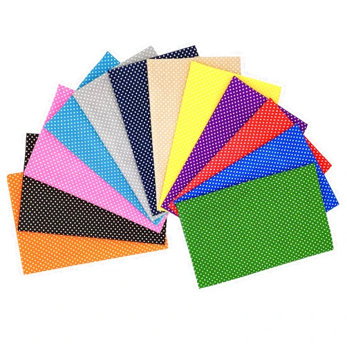 Cartisanat Fat Quarters Fabric Bundles,12 Pcs (19.69in x 19.69in / 50x 50cm) Sewing Patterns Quarter Precut Fabrics for Quilting Squares Scraps TOP Cotton Material Patchwork DIY Crafting Dot Pattern