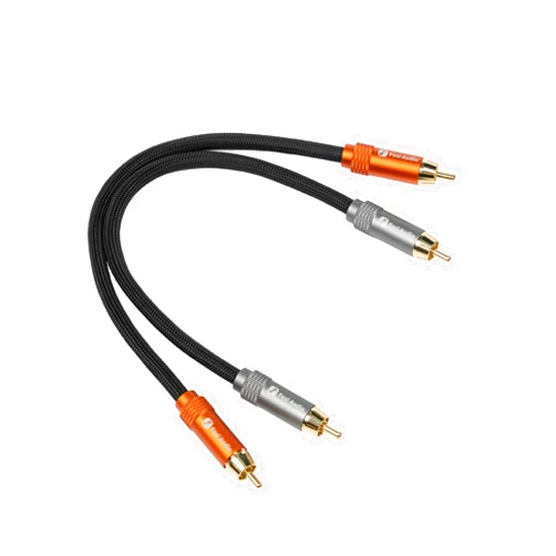 Fosi Audio 2RCA to 2RCA Cable 0.9Ft, Gold-Plated 2 RCA Male to 2 RCA Male Stereo Audio Cable for Home Theater Systems/Amplifier/Preamplifier/Active Speakers(0.3m/0.9Ft)