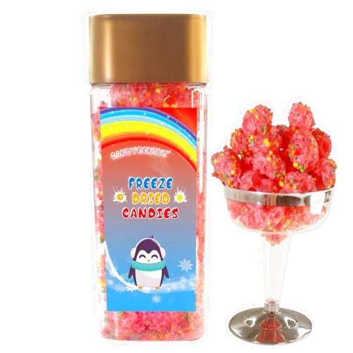 CANDYGENIUS Innovative Crunch: Premium Freeze Dried Candy Nerds Clusters in Safe Canister - 8oz Delight frozen dry popular candies dehydrated snack