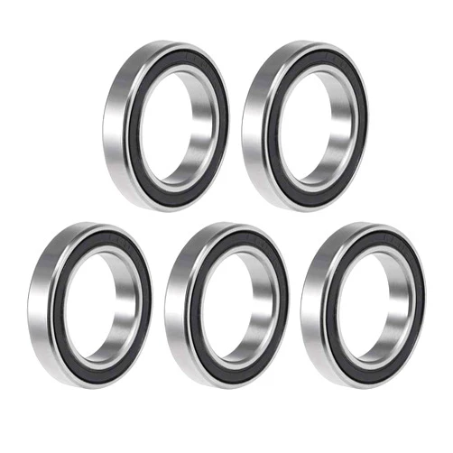 uxcell 6803-2RS Deep Groove Ball Bearing 17x26x5mm Double Sealed ABEC-3 Bearings 5-Pack