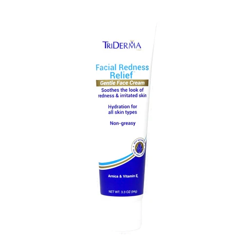 TriDerma Facial Redness Relief Gentle Face Cream (3.3 Ounces)