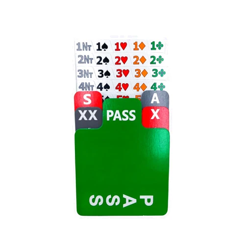 Baron Barclay - Replacement Bidding Cards for Bridge Boxes - Use in Bid Pal or other Popular Bidding Boxes – Set of 4 - Refills for Bidding Devices