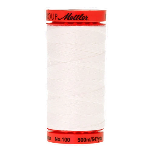 Mettler Metrosene Old Number 1145-0002 Poly Thread, 500m/547 yd, White