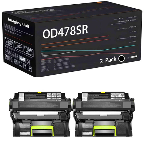 Wondrx OD478SR Imaging Unit Compatible with Toshiba E Studio 478S Printers, High Yield 70000 Pages (2 Pack Black)