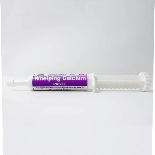 Dogzymes Canine Whelping Calcium Paste Combines Calcium Propionate, Calcium Lactate and Vitamin D3 for Better Calcium Absorption