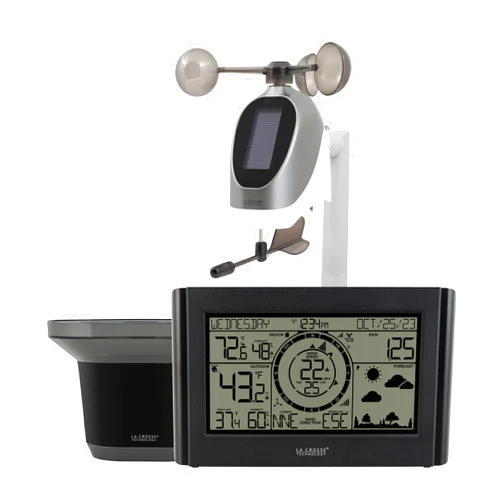 La Crosse Technology 328-96087-INT Black & White Professional Weather Station