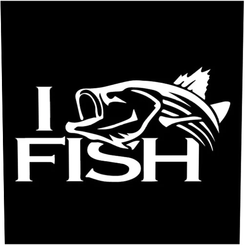 QooSNJJ 2 Pcs Car Sticker 16.4CM8.6CM Car Sticker Striper Striped Fishing Truck Car Vinyl Decal Window Decor