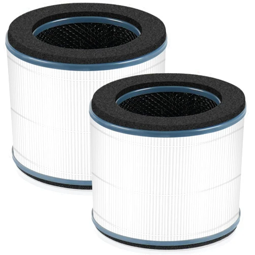 APPLIANCEMATES AP-T10FL Replacement Filter for Homedics TotalClean AP-T10-BK and AP-T10-WT Air Purifier, 360-Degree H13 True HEPA Filter, 2 Pack