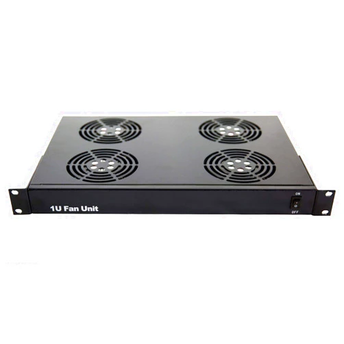 RAISING ELECTRONICS 1U Rack Mount Fan Unit with 4 Fans for Sever Network Data Rack