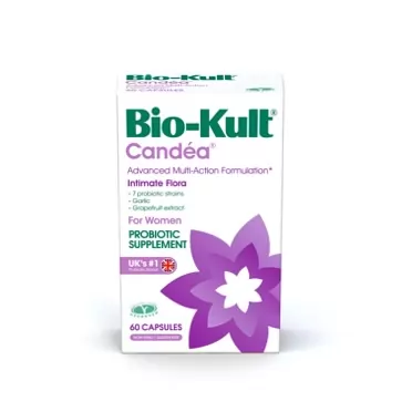 Bio-Kult Candea - 60 Capsules - Probiotic for Intimate Flora, Probiotic for Women, Probiotic for Men, with Garlic and Grapefruit Extract