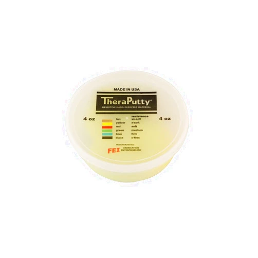 Fabrication Cando Theraputty, FE100905, Yellow, X-Soft, 4oz (each)