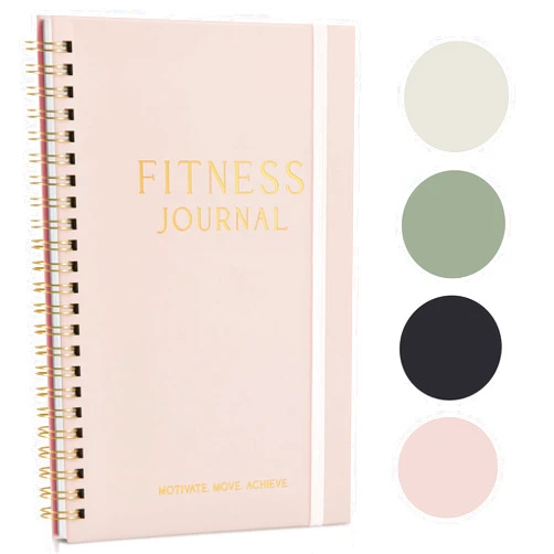ZICOTO Fitness Journal for Tracking and Crushing Your Gym Goals - Detailed Workout Planner & Log Book for Women - Great Gym Accessories With Calendar, Nutrition & Progress Tracker