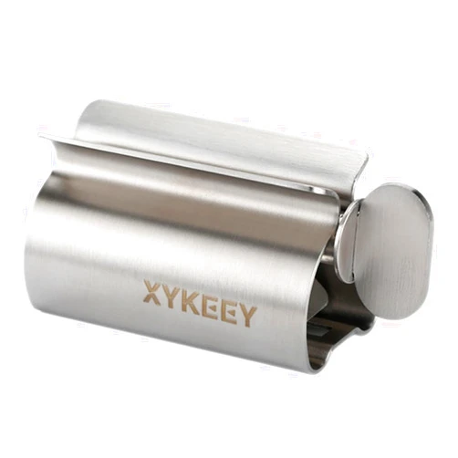 XYKEEY Toothpaste Squeezer Tube Squeezer - Toothpaste Squeezer Roller Tube Squeezer Tool, Rolling Tooth Pastetooth Paste Squeeze Dispenser Tube Wringer, 1 Pack (Stainless Steel)