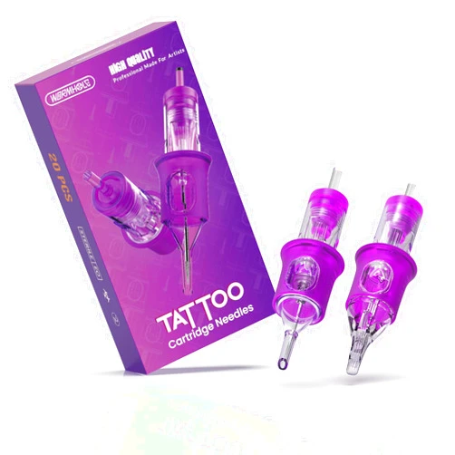 Wormhole Tattoo Tattoo Needles, Wormhole Tattoo Cartridge Needles 20pcs Mixed Sizes 1203RL 1205RL 1205RM 1207RM Disposable Tattoo Needles Cartridge Round Liner Shader Magnum for Tattoo Pen Machine Permanent Makeup
