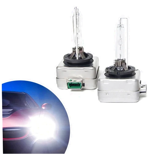 Jewkot 2 PCS Car 8000LM HID Light Bulbs, Super Bright Spotlight, Quartz Lights Replacements, Automotive Lighting Tool, Vehicle Parts, Universal for Most Cars, SUVs (Silver #D3S)