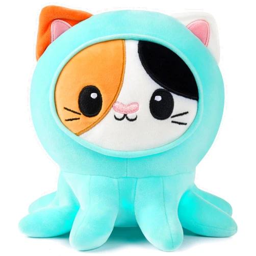 JOYIN Stuffed Animal, Kawaii Octopus Cat Plush Toy, Soft Octopus Plushie with Cat Face, Cute Toy for Kids and Adults, Christmas Surprise Gift for Boys and Girls (Octopuss), Easter Plush Toy