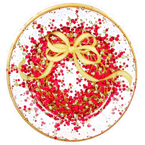 Caspari Pepperberry Paper Dinner Plates - 16 Count