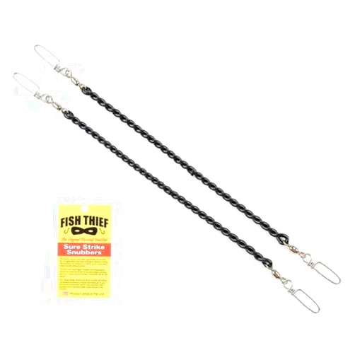 Fish Thief Downrigger Snubber Twin Pack, Black