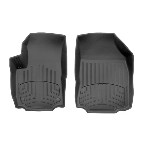 WeatherTech FloorLiner HP Custom Fit Floor Mats for Chevrolet Equinox - 1st Row (4411761IM), Black