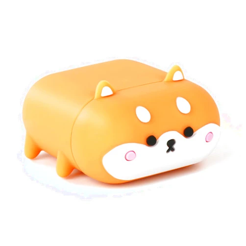 YONOCOSTA Cute Airpods Case, Airpods 2 Case, Corgi Dog Cool Funny 3D Animals Cartoon Puppy Shaped Full Protection Shockproof Soft Silicone Charging Case Cover Skin for Airpods 1st & 2nd Generation