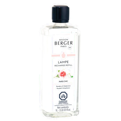 Lampe Berger Maison Berger - Paris Chic - Lampe Berger Fragrance Refill for Home Fragrance Oil Diffuser - Air Freshener - 33.8 Fluid Ounces - 1 Liter