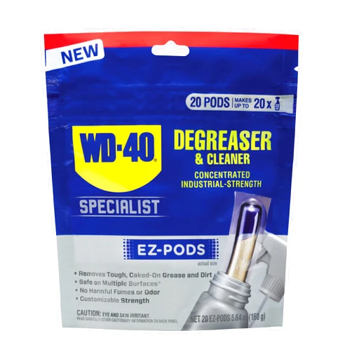 WD-40 Specialist Degreaser and Cleaner EZ-PODS, Customizable Industrial-Strength Concentrate, Multi-Surface Cleaning Solution, 1-Pack of 20 PODS