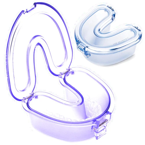 DOTCUTY Retainer Case Travel Denture Holder: Leak Proof Aligner Case, Portable Night Guard Case, Easy to Clean Aligner Case for Household, Travel, Office
