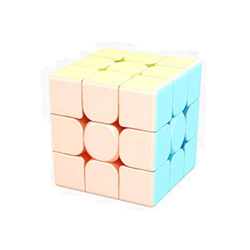 Generic 3x3x3 Speed Cube,Stickerless Magic Cube,Smooth Turning Puzzle Box with Anti-Sticky Design,The Most Educational Toy to Effectively Improve Your Child's Concentration and Responsiveness