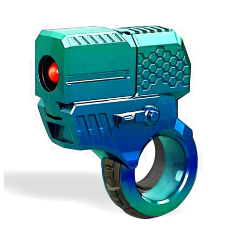 GAIGISFUR EDC Alloy Fingertip Toy Pistol, Fidget Gun,Cool Toys, Stress Relief Toys for Anxiety and ADHD Sufferers(Style-A)