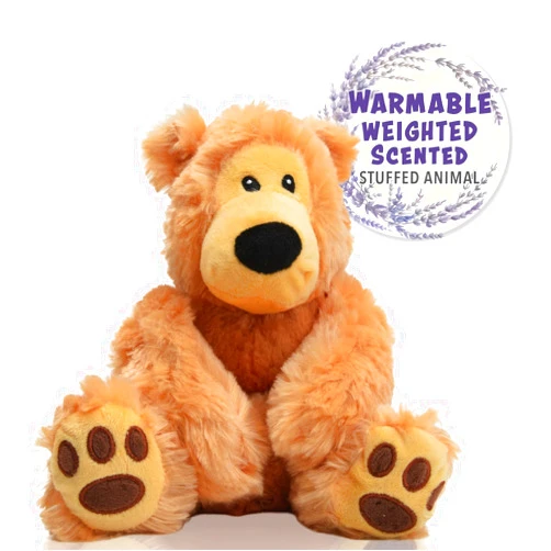 1i4 Group Warm Pals - Bear Hugs - 1.5lbs - Cozy Microwavable Lavender Scented Plush Toys - Heated Stuffed Animal - Heatable Coolable Bedtime Comfort Plushie