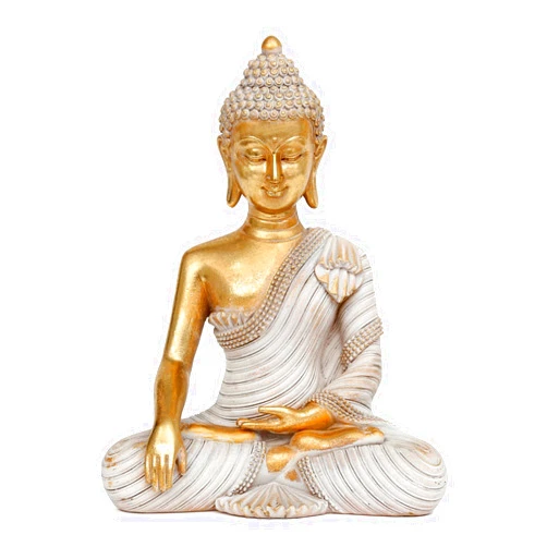 Suoedd Buddha Statue for Home Decor Gold 10.2''-Buddha Statues for Zen Decor - Buddha Statue Large for Spiritual-Buddha Decor for Living Room-Buda – Indoor Buddha Gift for Relaxation, Meditation or Shrine