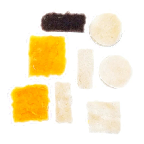 Springfield Leather Company Shearling Wool Buffing Pads for Leatherworking 8 Pack from Springfield Leather Company