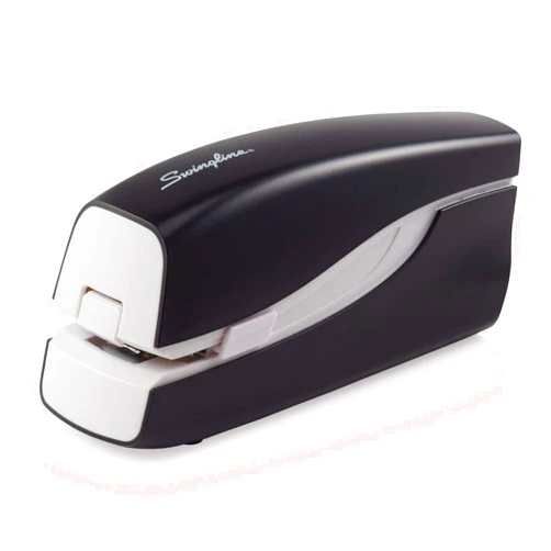 Swingline Electric Stapler, 20 Sheet Capacity, Portable, Full Strip, Plug In or Battery, Black (48200)