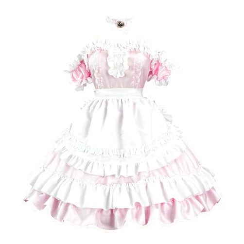 QIGUANDZ Off Shoulder Maid Costume for Women Classic Japanese Anime Cosplay Dress Cute Lolita French Maid Dress Outfits