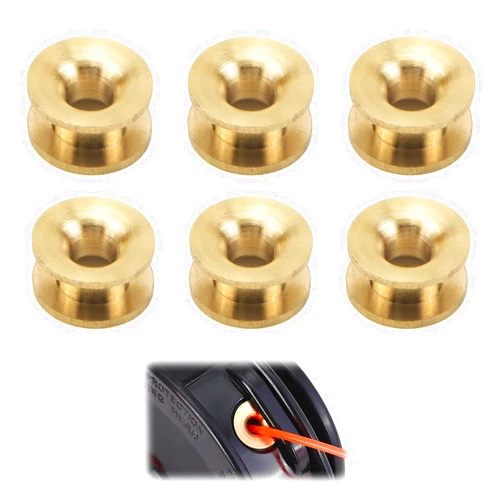 Yenblow 6 Pcs Universal Grass Trimmer Head Eyelets, Sleeve String Trimmer Replacement Parts, Weed Eater Line Trimmer Head Parts Compatible with Troy-Bilt Craftsman Lawn Mower Garden Machinery