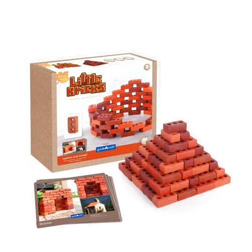 Guidecraft Little Bricks - 60 pc. Set: Builders Set for Construction and Stacking, Kids Educational Learning Toy